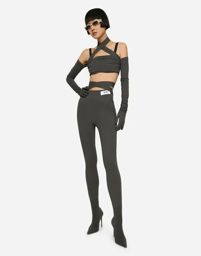 Dolce and Gabbana Trousers And Shorts Women KIM DOLCEandGABBANA Viscose Pants With Crossover Strap On The Waist Multicolor Dolce and Gabbana Trousers And Shorts Women KIM DOLCEandGABBANA Viscose Pants With Crossover Strap On The Waist Multicolor