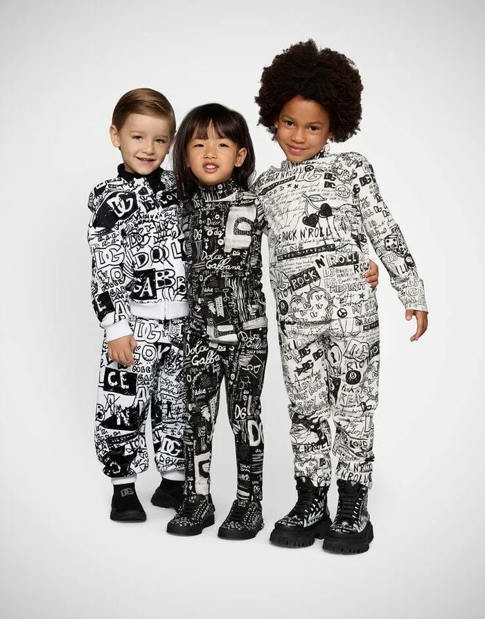 Dolce and Gabbana Trousers And Skirts Children Graffitiprint Interlock Leggings Multicolor Dolce and Gabbana Trousers And Skirts Children Graffitiprint Interlock Leggings Multicolor