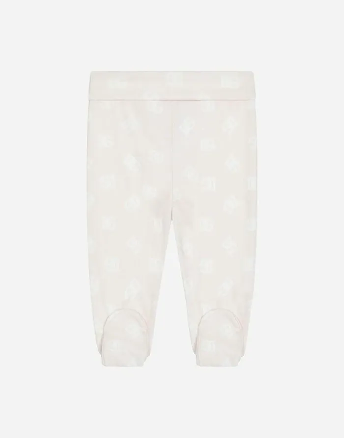 Dolce and Gabbana Trousers And Skirts Children Interlock Pants With DG Logo Print Multicolor Dolce and Gabbana Trousers And Skirts Children Interlock Pants With DG Logo Print Multicolor