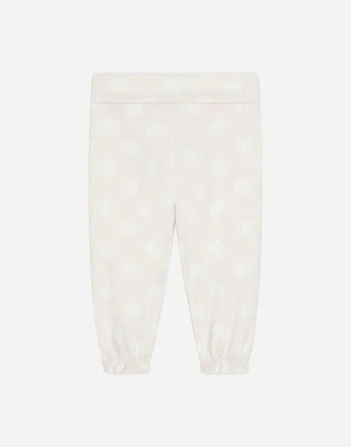 Dolce and Gabbana Trousers And Skirts Children Interlock Pants With DG Logo Print Multicolor Dolce and Gabbana Trousers And Skirts Children Interlock Pants With DG Logo Print Multicolor