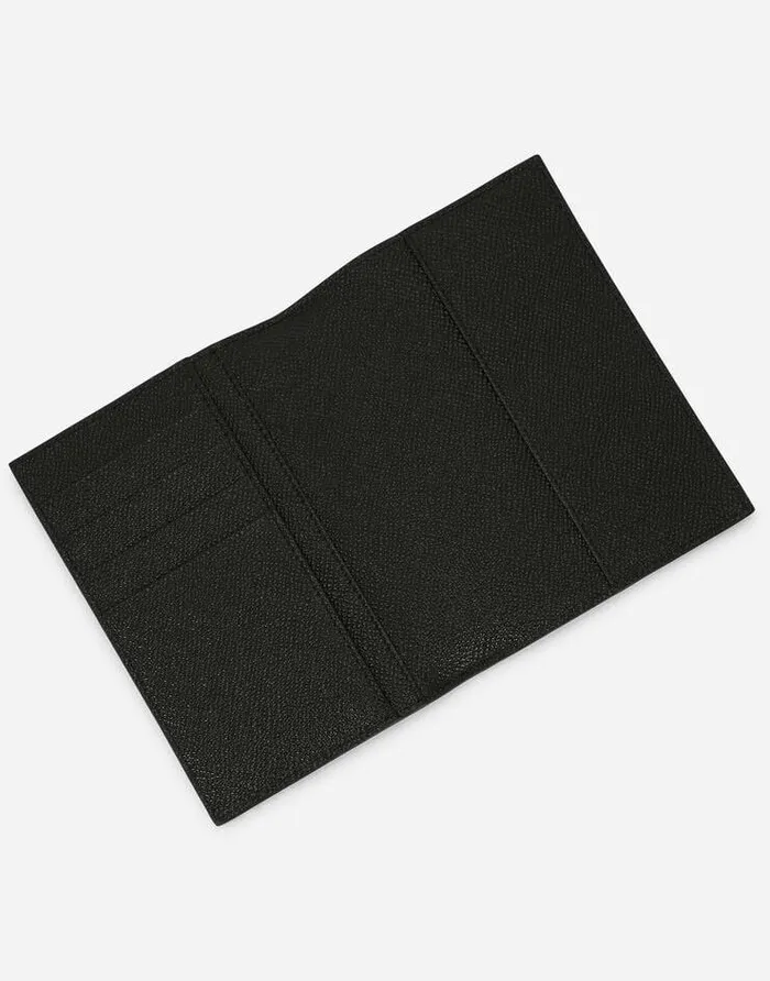 Dolce and Gabbana Wallets And Small Leather Goods Men Calfskin Passport Case With Allover DG Print Multicolor Dolce and Gabbana Wallets And Small Leather Goods Men Calfskin Passport Case With Allover DG Print Multicolor