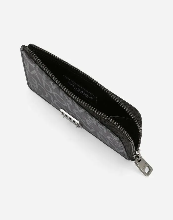 Dolce and Gabbana Wallets And Small Leather Goods Men Coated Jacquard Card Holder Multicolor Dolce and Gabbana Wallets And Small Leather Goods Men Coated Jacquard Card Holder Multicolor