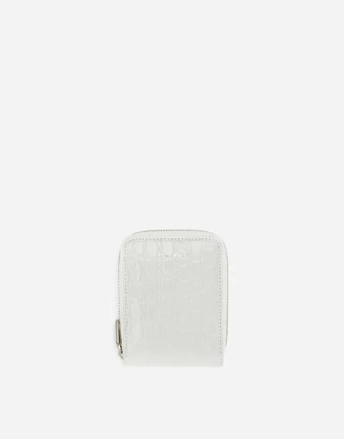 Dolce and Gabbana Wallets And Small Leather Goods Men Shiny Crocodile Flank Leather Wallet With Strap And Heatstamped Logo Whiteblue Dolce and Gabbana Wallets And Small Leather Goods Men Shiny Crocodile Flank Leather Wallet With Strap And Heatstamped Logo Whiteblue