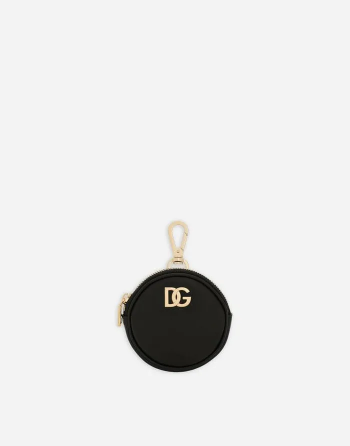 Dolce and Gabbana Wallets And Small Leather Goods Women Calfskin Coin Pocket With DG Logo Black Dolce and Gabbana Wallets And Small Leather Goods Women Calfskin Coin Pocket With DG Logo Black