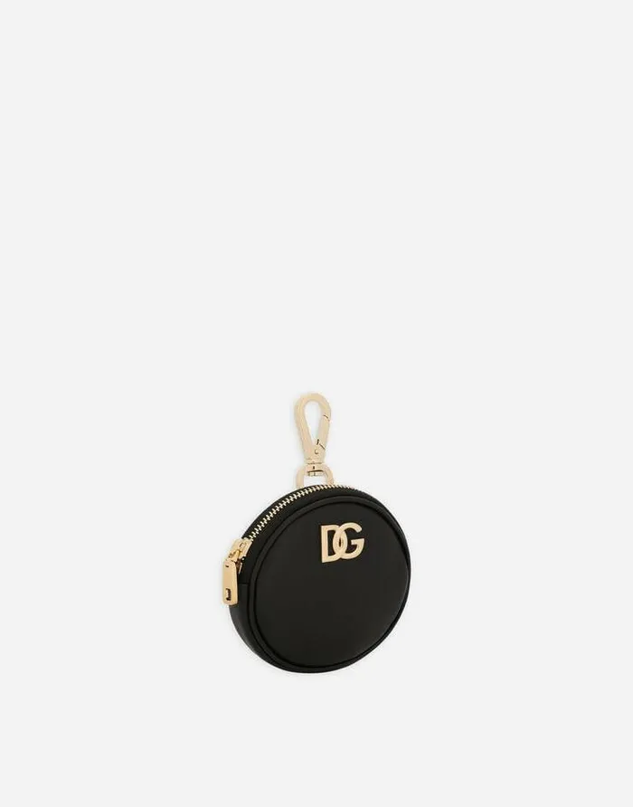Dolce and Gabbana Wallets And Small Leather Goods Women Calfskin Coin Pocket With DG Logo Black Dolce and Gabbana Wallets And Small Leather Goods Women Calfskin Coin Pocket With DG Logo Black