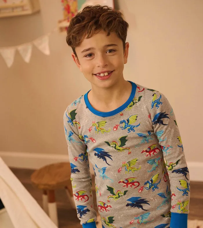 Dragon Realm Kids Organic Cotton Pajama Set Hatley