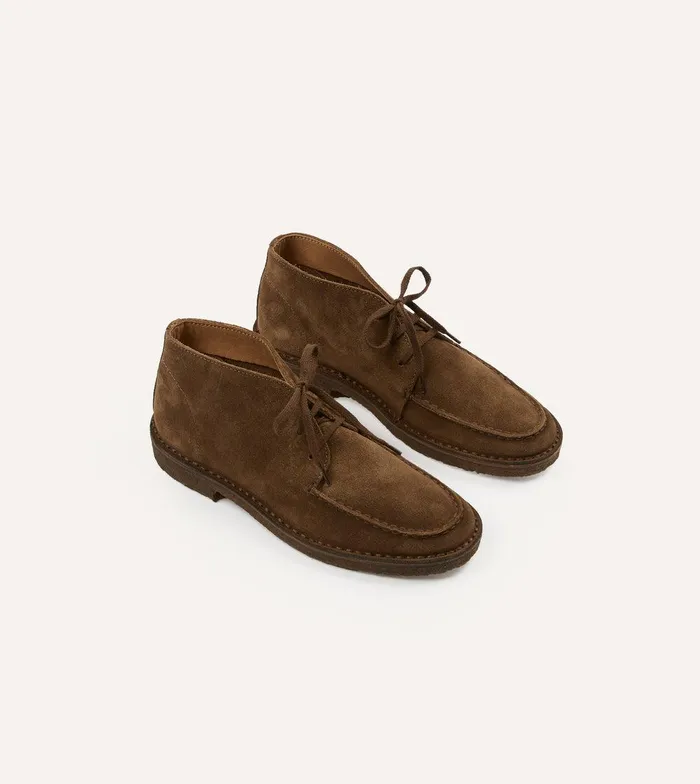 Drake039s Crosby MocToe Chukka Boot Tobacco Suede 8211 Footwear