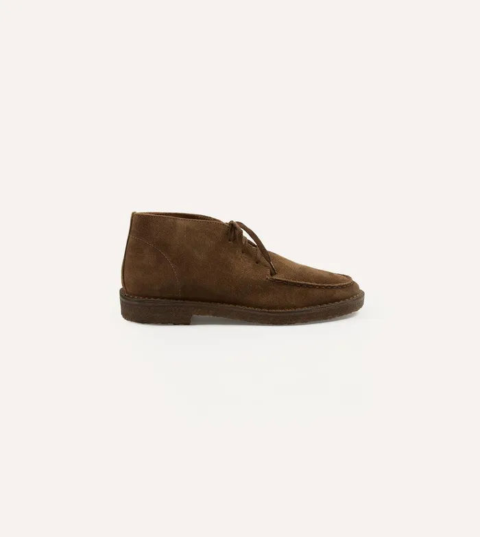 Drake039s Crosby MocToe Chukka Boot Tobacco Suede 8211 Footwear
