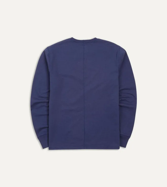 Drake039s Dark Indigo Cotton LongSleeve Hiking TShirt 8211 Clothing