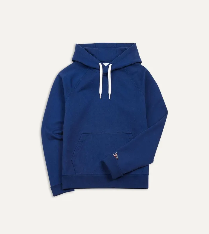 Drake039s Navy Cotton Hooded Sweatshirt 8211 Clothing