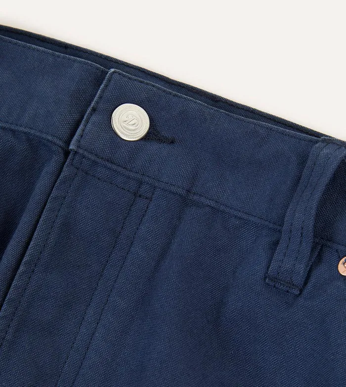 Drake039s Navy Lightweight Cotton Canvas FivePocket Jeans 8211 Clothing