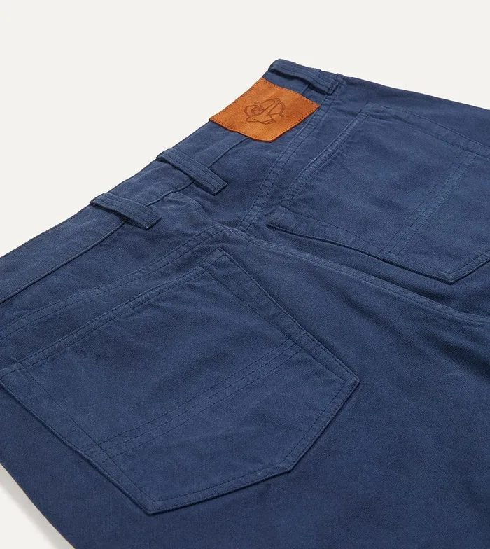 Drake039s Navy Lightweight Cotton Canvas FivePocket Jeans 8211 Clothing
