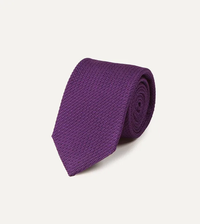 Drake039s Purple Large Knot Grenadine Silk Tipped Tie 8211 Ties