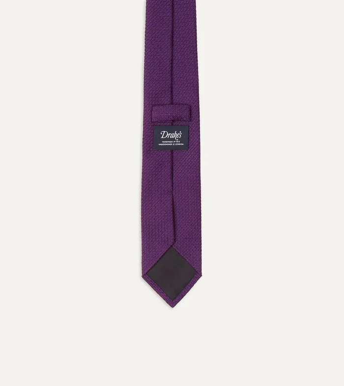 Drake039s Purple Large Knot Grenadine Silk Tipped Tie 8211 Ties