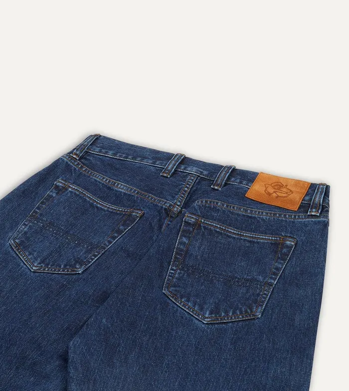 Drake039s Stone Wash 142oz Japanese Selvedge Denim FivePocket Jeans 8211 Clothing
