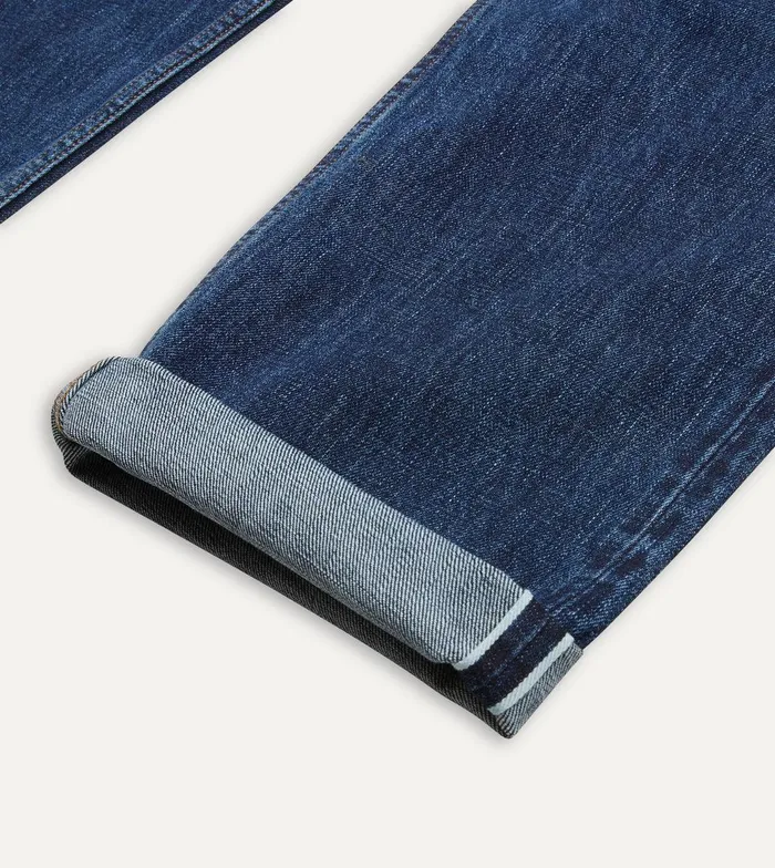 Drake039s Stone Wash 142oz Japanese Selvedge Denim FivePocket Jeans 8211 Clothing