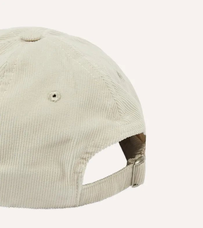 Drake039s White Flowers Emblem Cotton Corduroy Baseball Cap 8211 Accessories