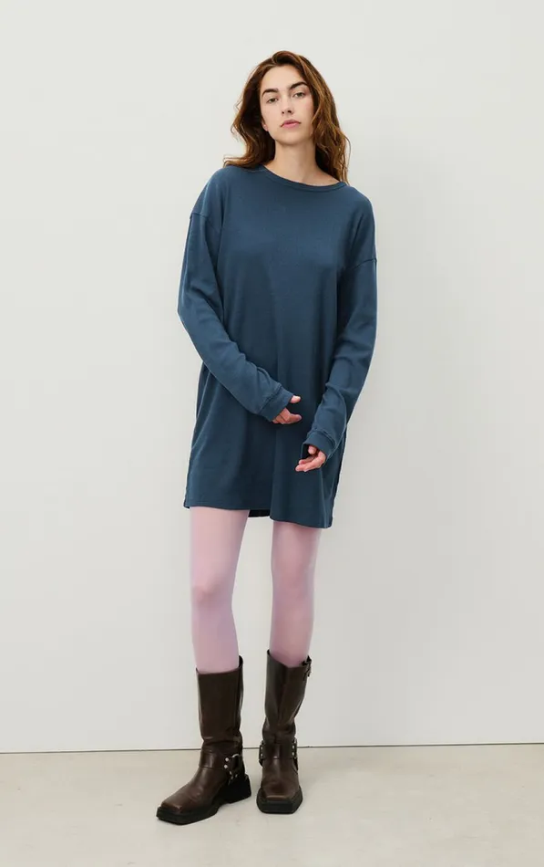 Dress Blarow Melange Navy Women American Vintage Dresses