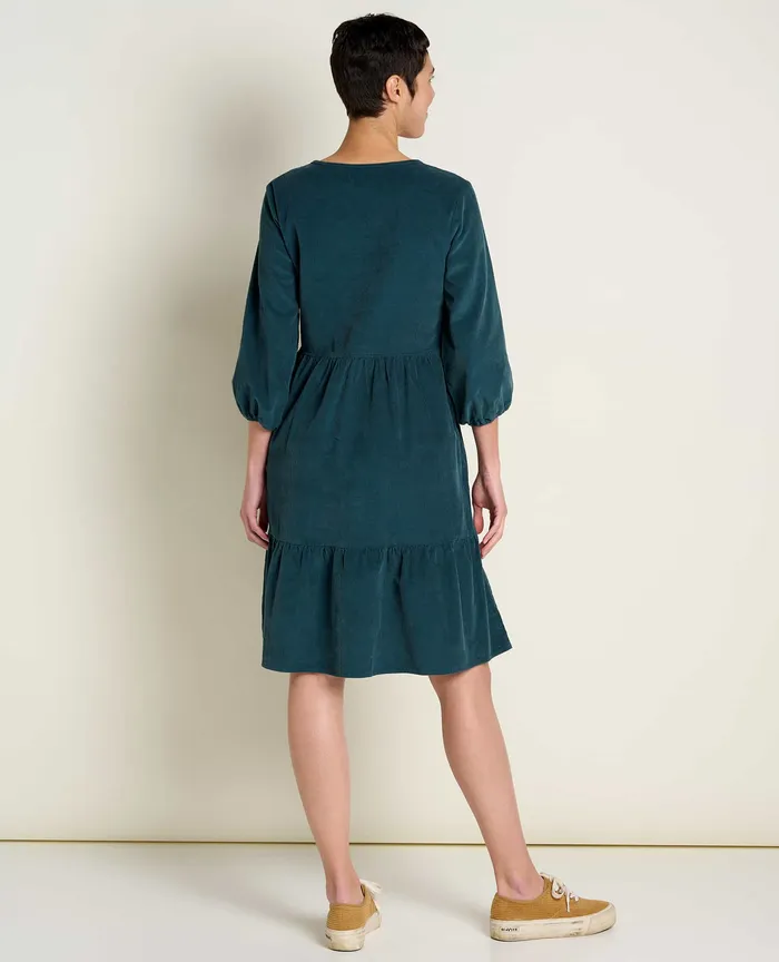 Dresses Women8217s Scouter Cord Tiered Dress Midnight ToadandCo
