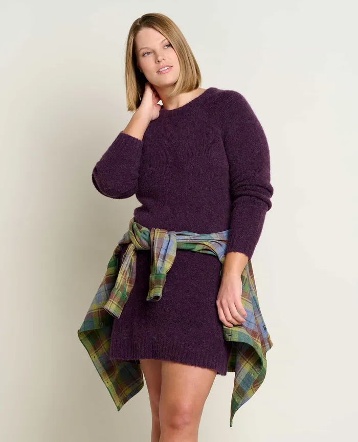 Dresses Women8217s Toddy Crew Sweater Dress Blackberry ToadandCo