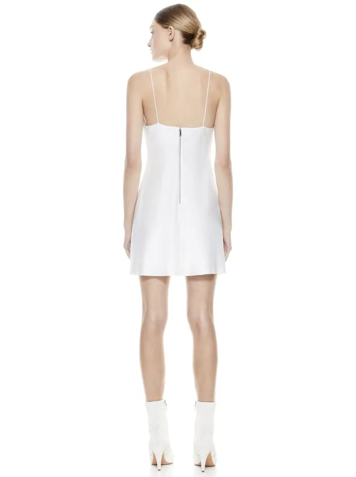 Dresses Women Alice Olivia Harmony Mini Slip Dress Off White