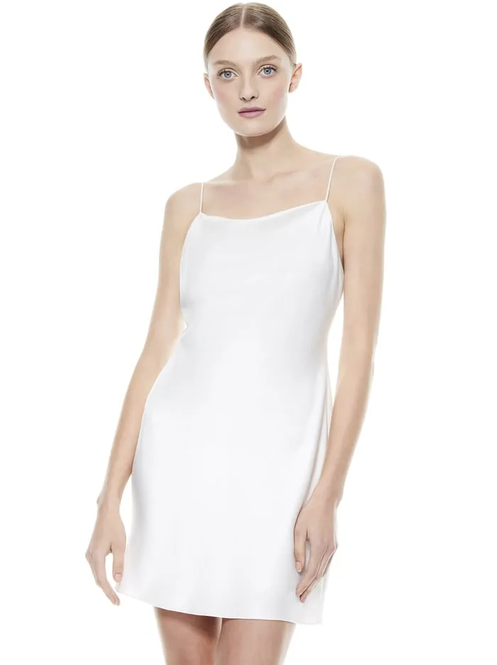 Dresses Women Alice Olivia Harmony Mini Slip Dress Off White