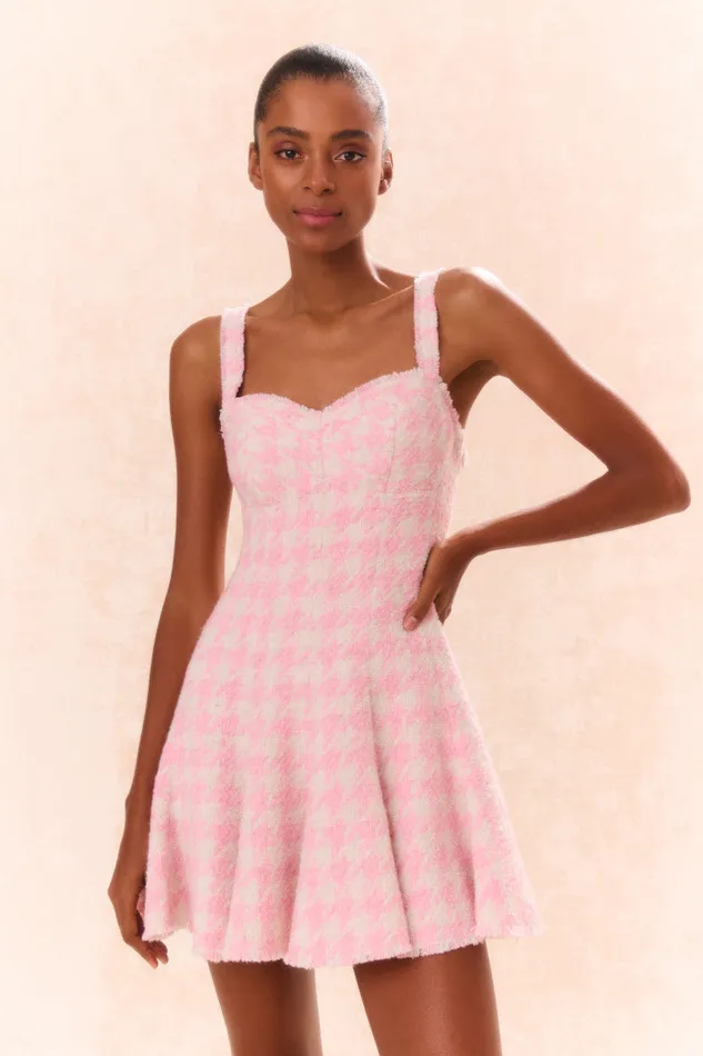 Dresses Women LoveShackFancy Josalie Tweed Dress Rose Quartz