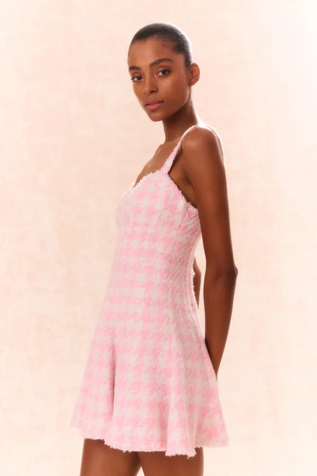 Dresses Women LoveShackFancy Josalie Tweed Dress Rose Quartz