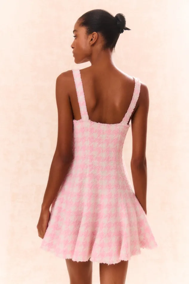 Dresses Women LoveShackFancy Josalie Tweed Dress Rose Quartz