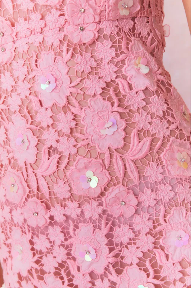 Dresses Women LoveShackFancy Paulinette Iridescent Sequin Mini Dress Fairytale Pink Dresses Women LoveShackFancy Paulinette Iridescent Sequin Mini Dress Fairytale Pink
