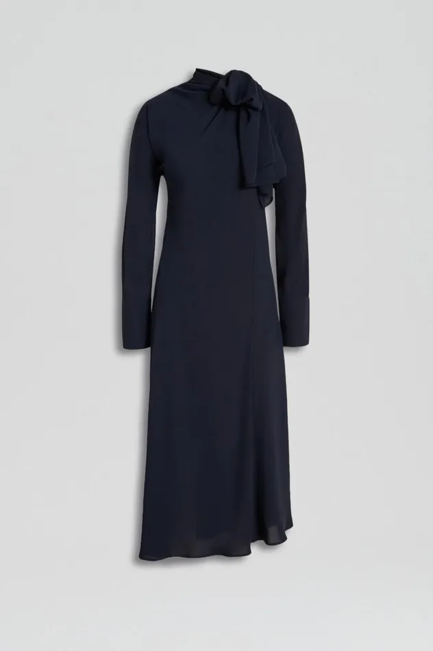 Dresses Women Scanlan Theodore CRAVAT DRESS Navy Dresses Women Scanlan Theodore CRAVAT DRESS Navy