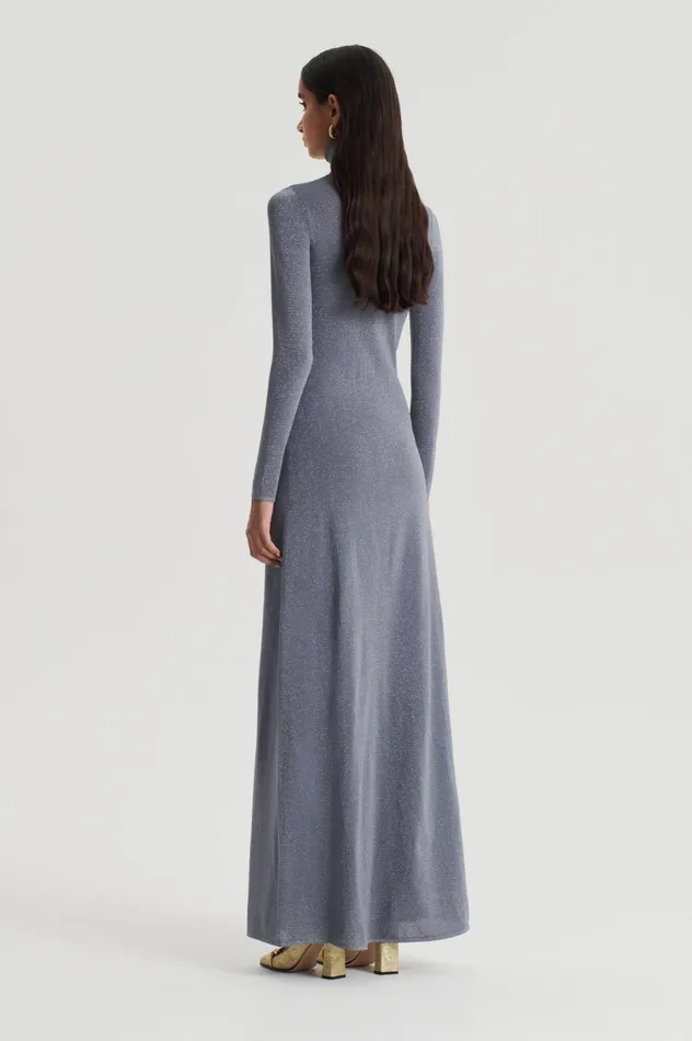 Dresses Women Scanlan Theodore SPARKLE GATHER DRESS Silver Dresses Women Scanlan Theodore SPARKLE GATHER DRESS Silver