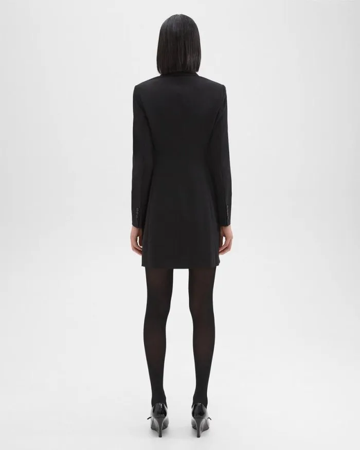 Dresses Women Theory Blazer Dress In Good Wool Black