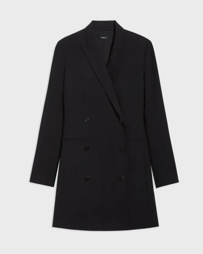 Dresses Women Theory Blazer Dress In Good Wool Black