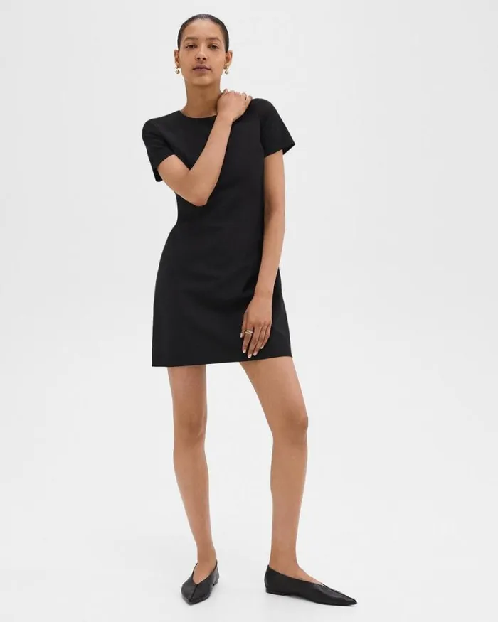 Dresses Women Theory Sheath Dress In Good Wool Black