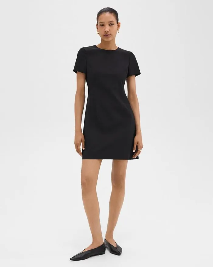 Dresses Women Theory Sheath Dress In Good Wool Black