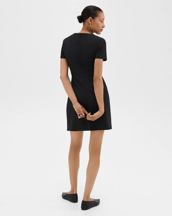 Dresses Women Theory Sheath Dress In Good Wool Black
