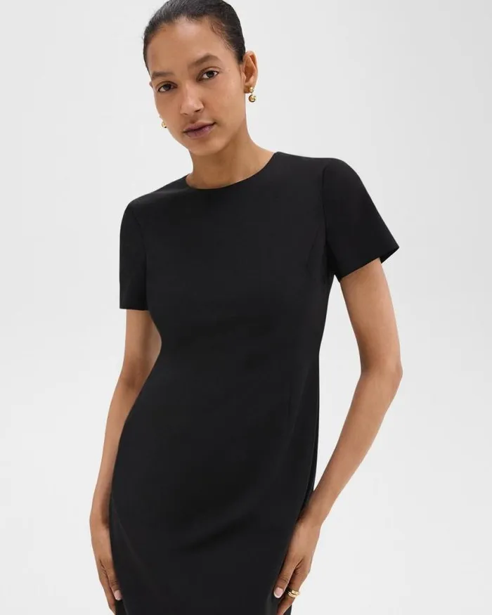 Dresses Women Theory Sheath Dress In Good Wool Black