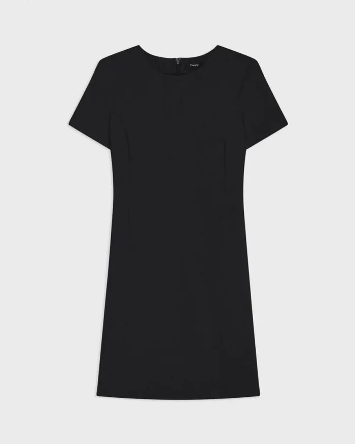 Dresses Women Theory Sheath Dress In Good Wool Black