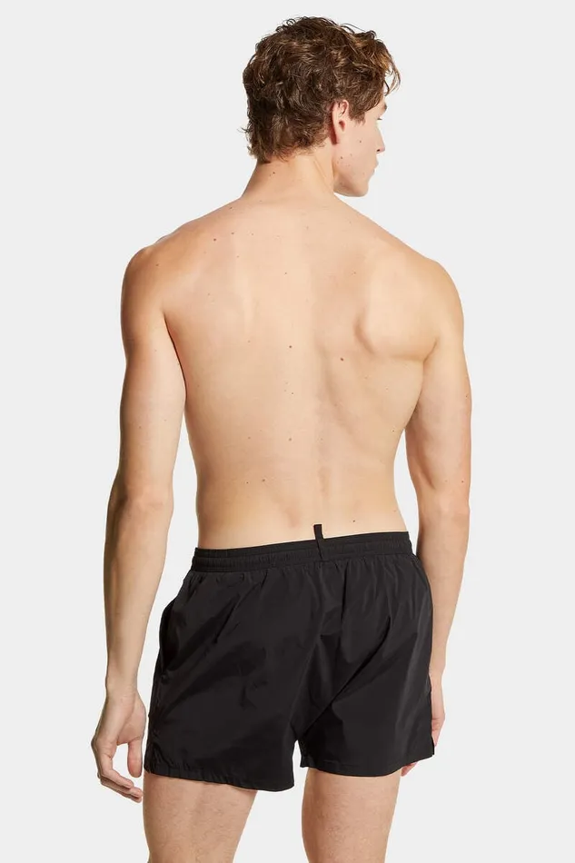 Dsquared2 Beachwear Icon Swim Boxer Midi Blackwhite 8211 Men