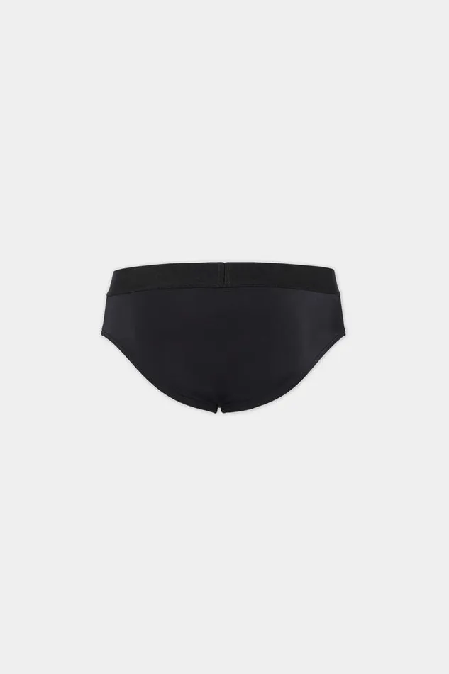 Dsquared2 Beachwear Logo Waist Swim Brief Blackgreen 8211 Men