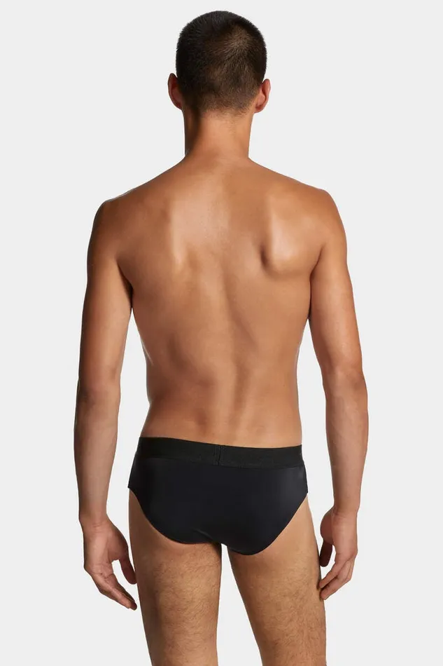 Dsquared2 Beachwear Logo Waist Swim Brief Blackgreen 8211 Men