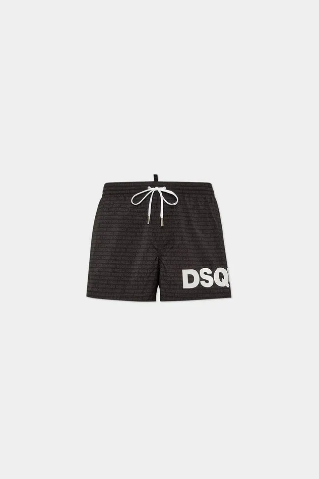 Dsquared2 Beachwear Swim Boxer Midi Blackwhite 8211 Men