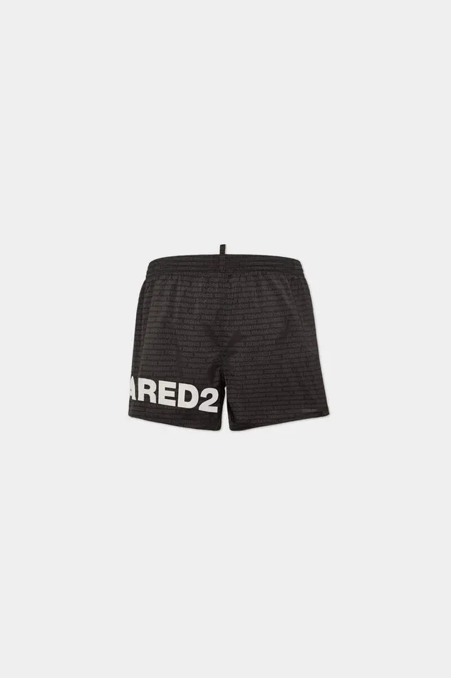 Dsquared2 Beachwear Swim Boxer Midi Blackwhite 8211 Men