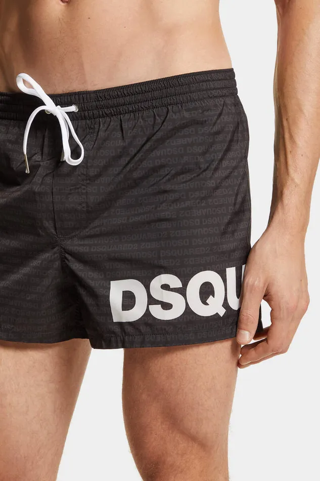 Dsquared2 Beachwear Swim Boxer Midi Blackwhite 8211 Men