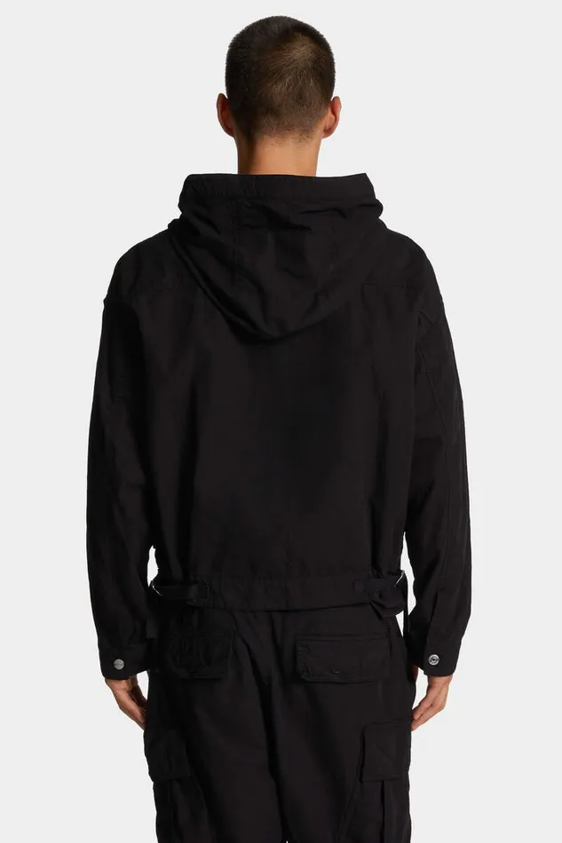 Dsquared2 Coats and Outerwear Icon New Generation Ripstop Windbreaker Black 8211 Men