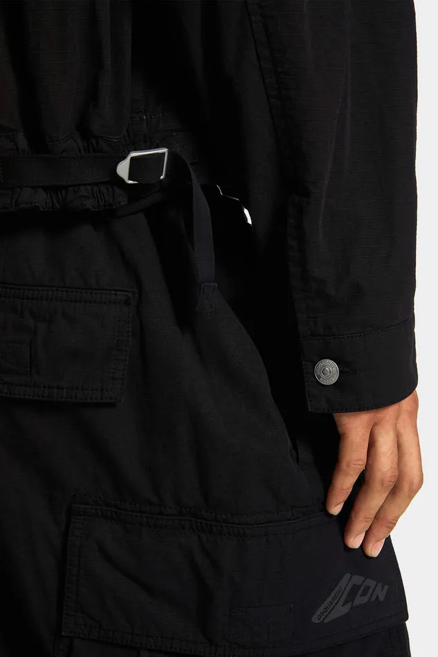 Dsquared2 Coats and Outerwear Icon New Generation Ripstop Windbreaker Black 8211 Men