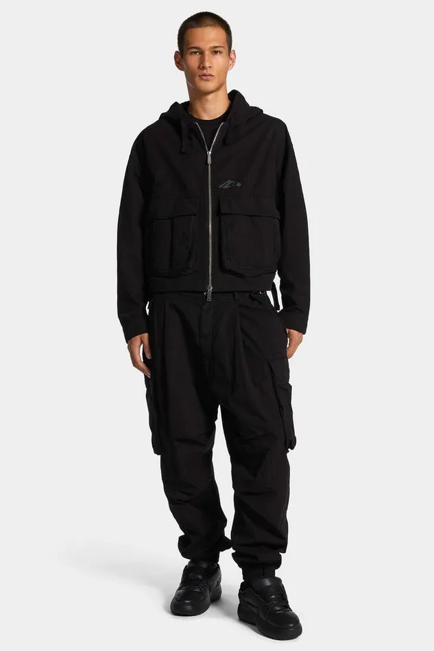 Dsquared2 Coats and Outerwear Icon New Generation Ripstop Windbreaker Black 8211 Men