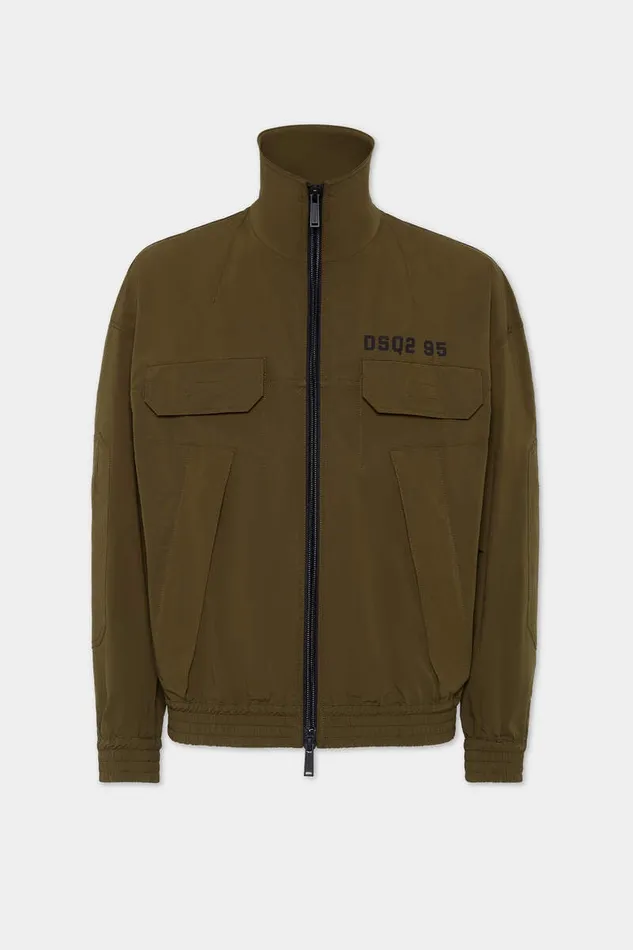 Dsquared2 Coats and Outerwear Utility Track Bomber Beech Brown 8211 Men