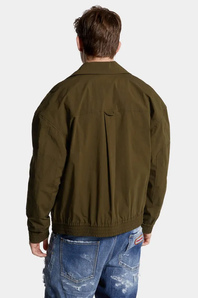 Dsquared2 Coats and Outerwear Utility Track Bomber Beech Brown 8211 Men